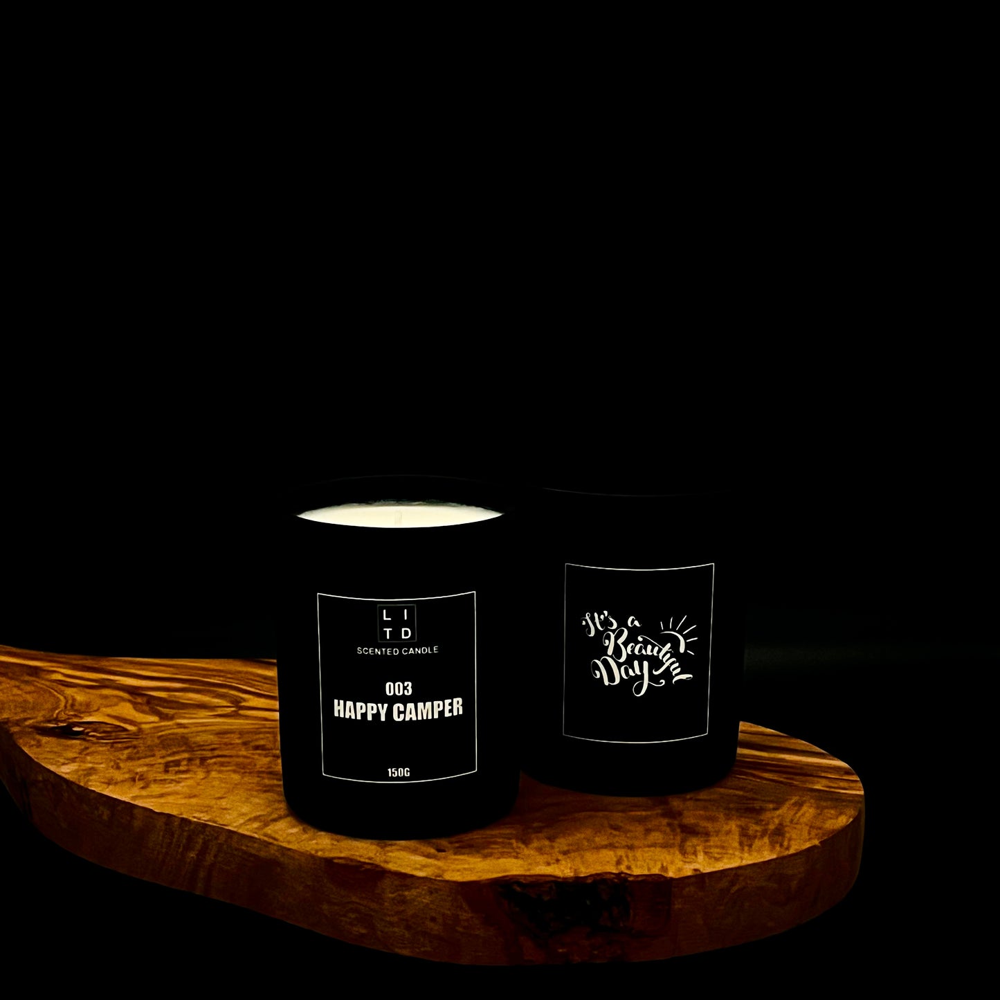SOY WAX SCENTED CANDLE - 003 HAPPY CAMPER